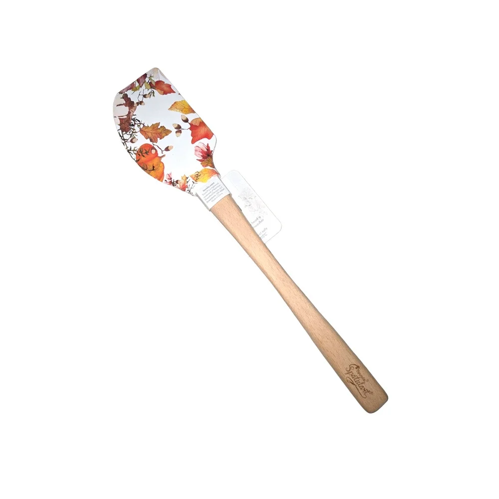 Sur la table Silicone spatulaFall themeOrange, yellow, whiteMade in china